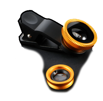 UNIVERSAL CLIP LENS - OBJETIVO PARA CELULAR MACRO CON 3 LENTES INTERCAMBIABLES