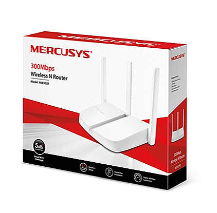 MERCUSYS MW305R DE 3 ANTENAS - 300MHZ EN 2.4 - ROUTER-WDS