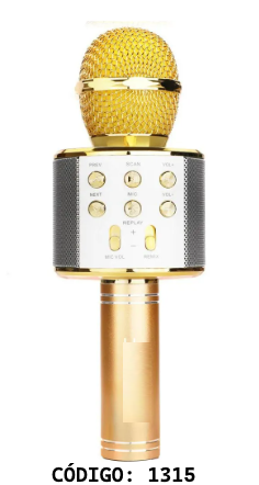 MICRÓFONO KARAOKE CON BLUETOOTH MULTIMEDIOS