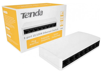 SWITCH 8 PUERTOS TENDA MINI - 10/100MHz