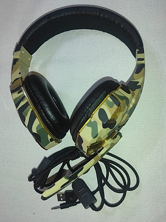 AURICULAR GAMER RETROILUMINADO HY-830MW mimetizado
