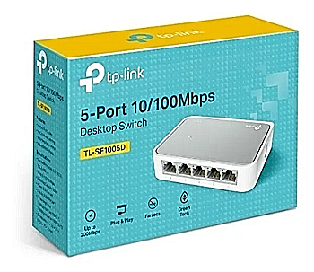 SWITCH 5 PUERTOS TL-SF1005D TP-LINK 10/100MHZ