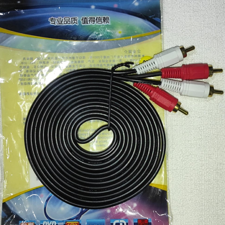 CABLE RCA MACHO A RCA MACHO STEREO REFORZADO 3M