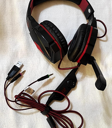 AURICULAR GAMER RETROILUMINADO G4000 2 miniplug+USB