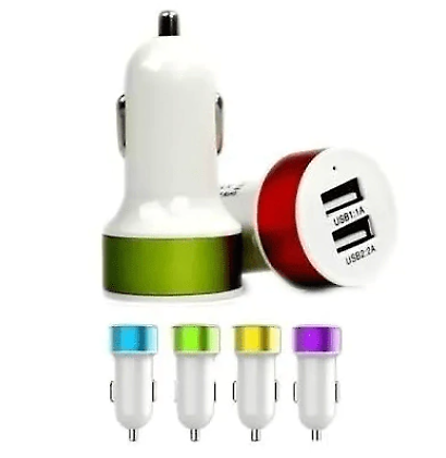 ADAPTADOR CARGADOR USB DE 12v A 5V P/AUTO 2 SALIDAS 1Amp y 1 de 2Amp - Imagen 2
