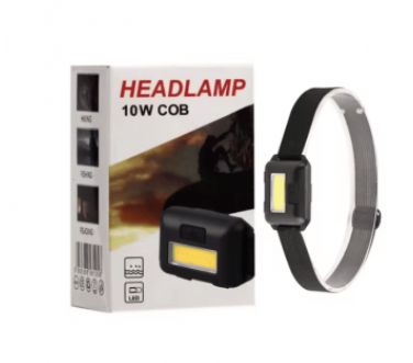 LINTERNA VINCHA 10W LED COB CON 3 FUNCIONES