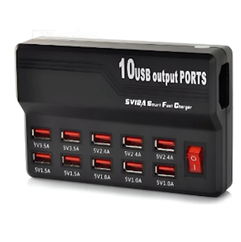 CARGADOR USB 10 SALIDAS SIMULTÁNEAS - Imagen 3
