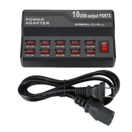CARGADOR USB  10 SALIDAS SIMULTÁNEAS