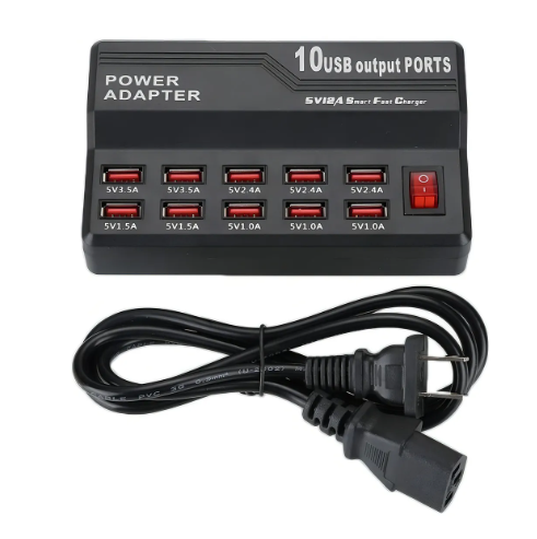 CARGADOR USB 10 SALIDAS SIMULTÁNEAS