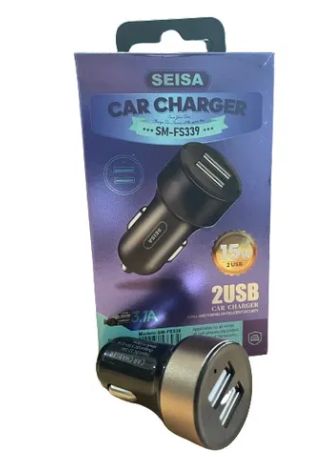 ADAPTADOR CARGADOR SM-FS339 USB DE 12v A 5V P/AUTO SALIDAS 1 Y 2.1AMP - Imagen 4