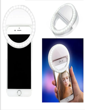 ARO DE LUZ PARA CELULAR - 36 LED - RECARGABLE