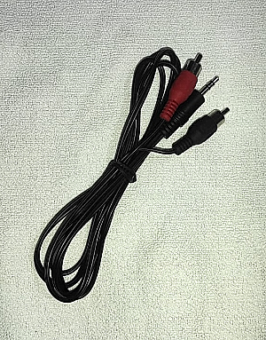 CABLE 2 RCA A MINIPLUG 3.5MM STEREO DE 1,5MT Y 4.2X2MM