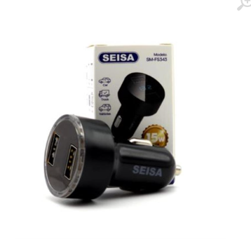 ADAPTADOR CARGADOR USB SEISA SM-FS343 CON DISPLAY DECORATIVO ILUMINADO - Imagen 2