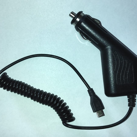 ADAPTADOR CARGADOR 12V CABLE ESPIRALADO CONECTOR (MINI USB)