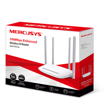 MERCUSYS MW325R DE 4 ANTENAS - 300MHZ EN 2.4 - ROUTER-REPETIDOR-AP