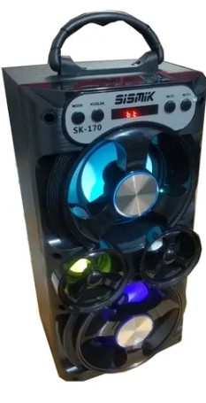 PARLANTE SK-170 SISMIK 20W KARAOKE CON MICROFONO Y CONTROL REMOTO - BATERÍA RECARGABLE - Imagen 2