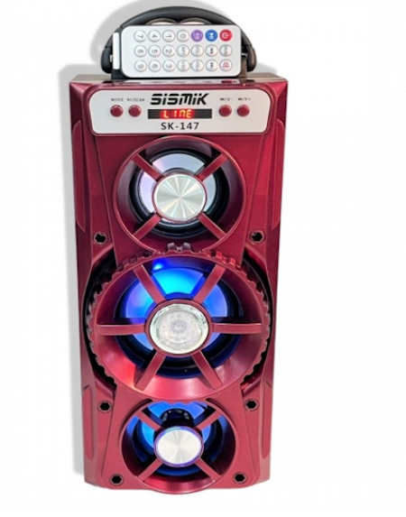 PARLANTE SK-147 SISMIK 20W CON CONTROL REMOTO . BATERÍA RECARGABLE - Imagen 2