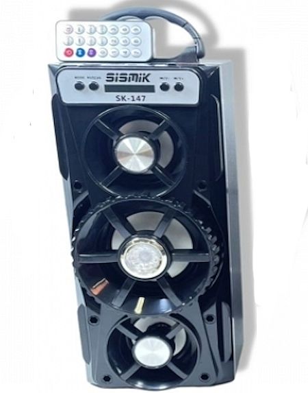 PARLANTE SK-147 SISMIK 20W CON CONTROL REMOTO . BATERÍA RECARGABLE - Imagen 5
