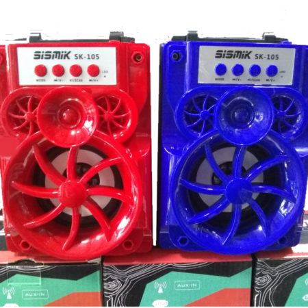 PARLANTE BT-SK105 SISMIKSOUND FM-USB-TF-AUX BATERÍA RECARGABLE