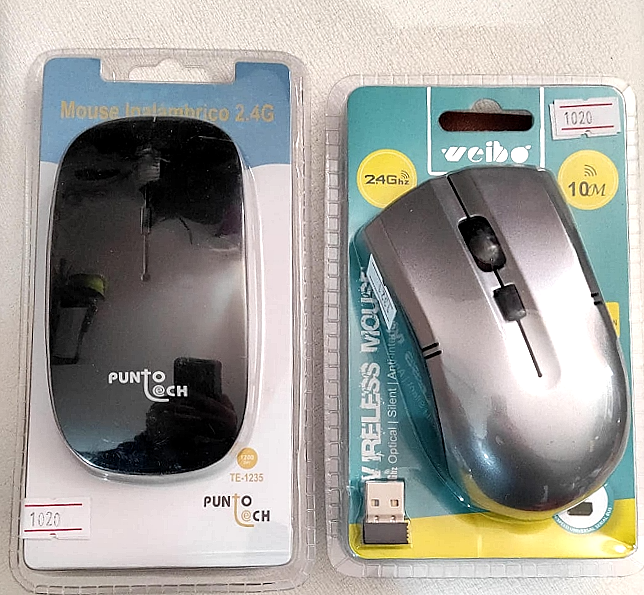 MOUSE INALÁMBRICO GENÉRICO DE PALMA O TAMAÑO COMPLETO TE1235 O RF2818-B