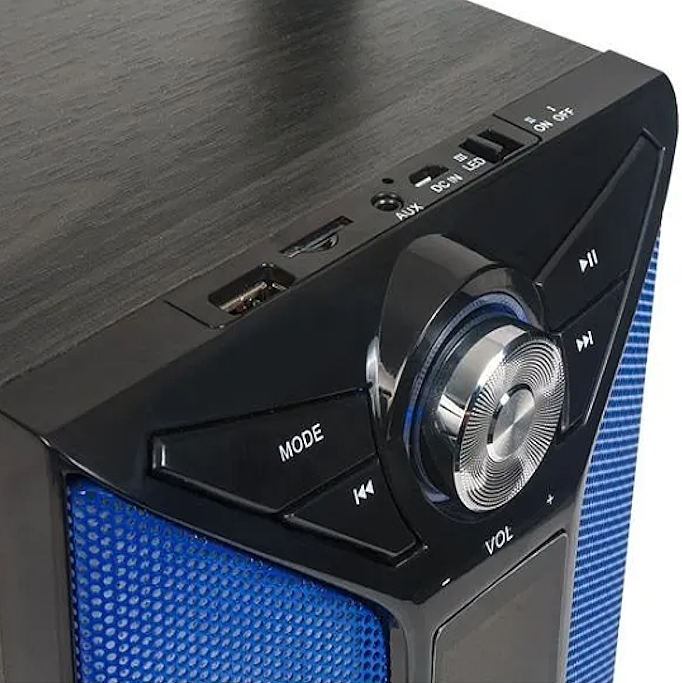 PARLANTE NOGA ONE PARTY LED-BT-RADIO,CONTROL REMOTO- BATERÍA RECARGABLE - Imagen 2