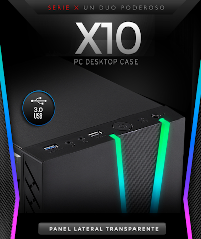GABINETE SENTEY X10 GF-10 - Imagen 2