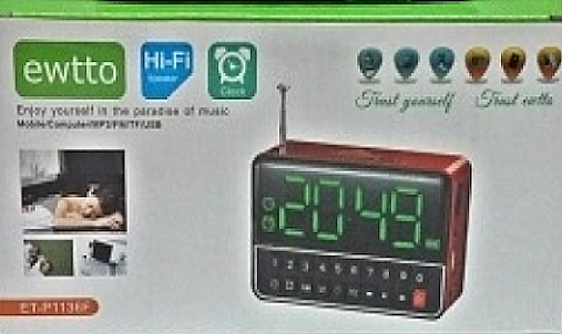 RADIO EWTTO ET-P1136F 150 A 18000HZ PARL 2" RELACIÓN S/R MEJOR A 80DB. USB MICROSD ALARMA TEMPORIZ. ENCODER - Imagen 2