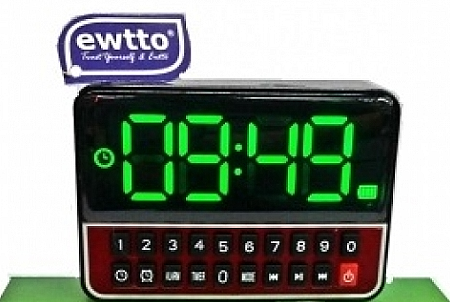 RADIO EWTTO ET-P1136F 150 A 18000HZ PARL 2" RELACIÓN S/R MEJOR A 80DB. USB MICROSD ALARMA TEMPORIZ. ENCODER