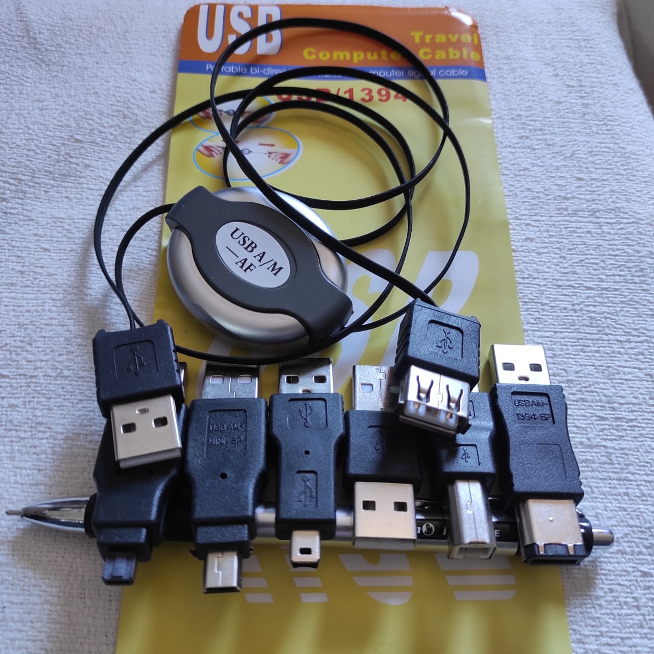 USB/1394 - KIT EXTENSOR USB MACHO/HEMBRA Y 6 FICHAS (USB A- Mini USB - 1394 - B -y 2 de video) - Imagen 2