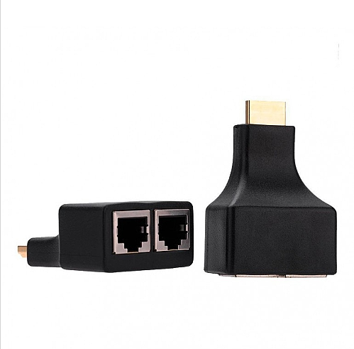 HDMI EXTENDER POR MEDIO DE CABLE DE RED CAT 5E/6 - 1080P FULL D 30 METROS - Imagen 2