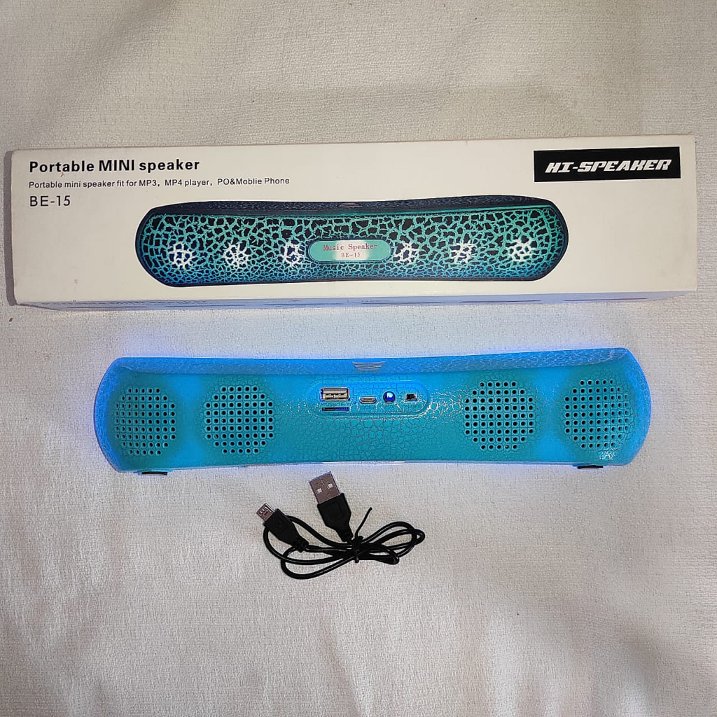 PARLANTE BT PORTÁTIL MINI HI-SPEAKER BE-15 MANOS LIBRES -STEREO