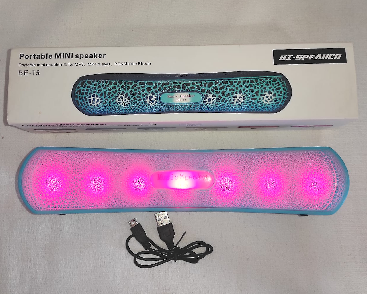 PARLANTE BT PORTÁTIL MINI HI-SPEAKER BE-15 MANOS LIBRES -STEREO - Imagen 7