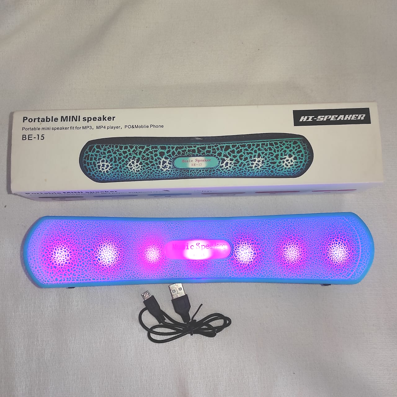 PARLANTE BT PORTÁTIL MINI HI-SPEAKER BE-15 MANOS LIBRES -STEREO - Imagen 4
