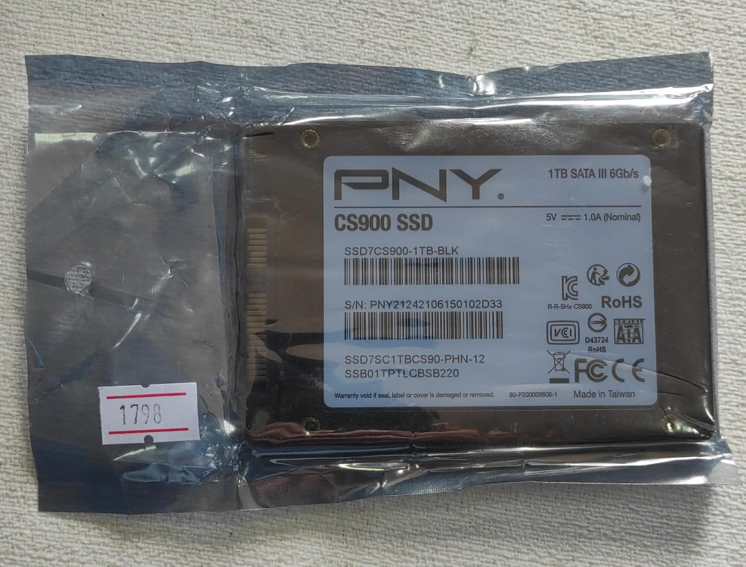 DISCO SSD 1 TERABYTE PNY CS900SSD SATA III 60GB/SEGUNDO