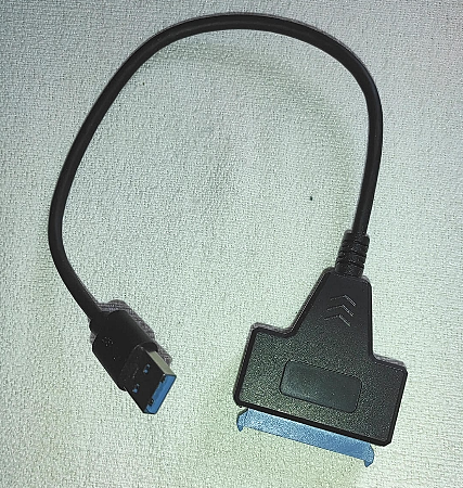 CABLE USB A SATA PARA ADAPTAR DISCOS DE NOTEBOOK (HDD O SSD)