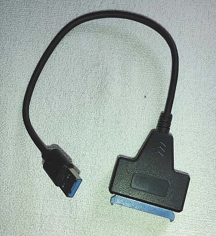 CABLE USB A SATA PARA ADAPTAR DISCOS DE NOTEBOOK (HDD O SSD)