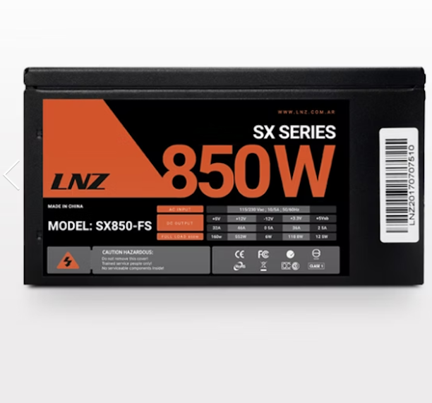 FUENTE ATX LNZ ZX-850-LS 850W