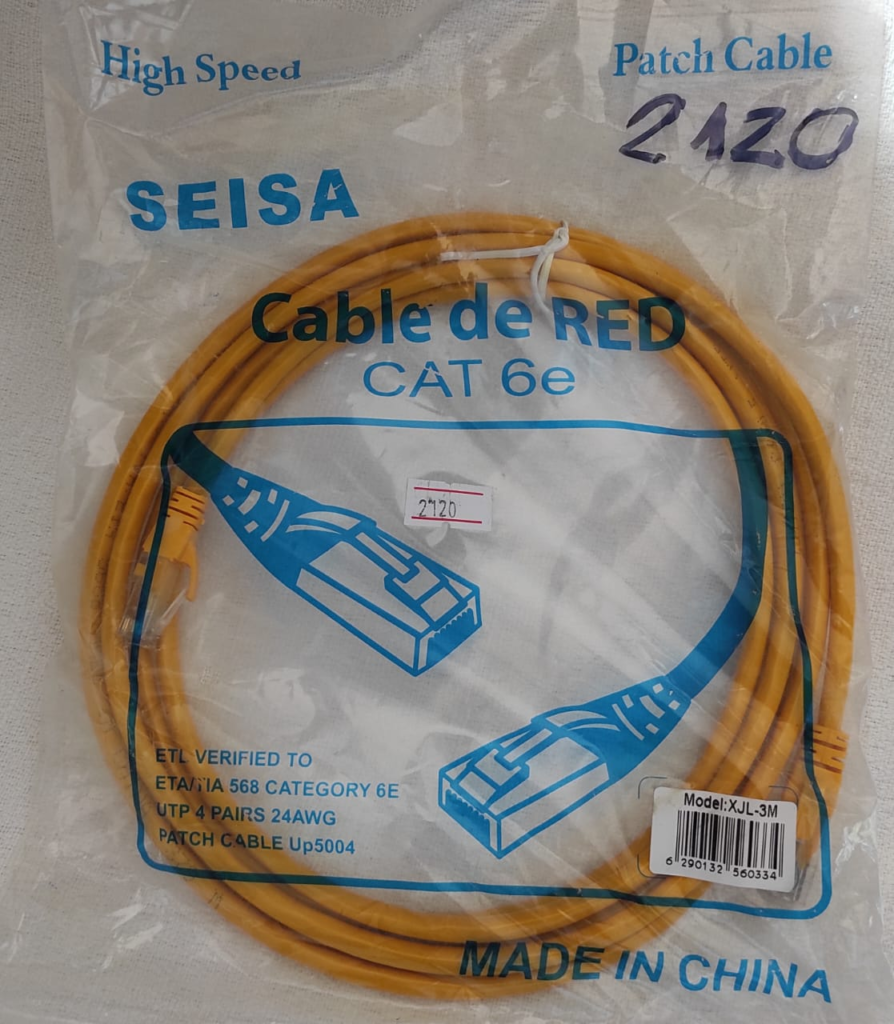 CABLE SEISA CAT6E DE 3 METROS