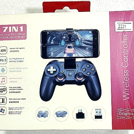 JOYSTICK SJA-1018 SEISA PS3, ANDROID, IOS, BT C/SOPORTE P/CELULAR Y OTG MICROUSB,CABLE DE CARGA Y REEMPLAZO CRUCETA