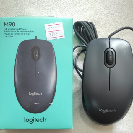 MOUSE LOGITECH M90 (NEGRO) CON CABLE