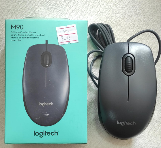 MOUSE LOGITECH M90 (NEGRO) CON CABLE