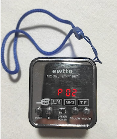 PARLANTE EWTTO ET-P1667 MINI DISPLAY-FM-AUX-MP3 USB-MICROSD - Imagen 2