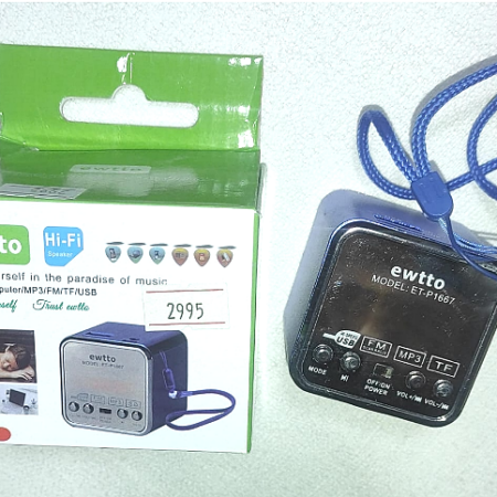 PARLANTE EWTTO ET-P1667 MINI DISPLAY-FM-AUX-MP3 USB-MICROSD