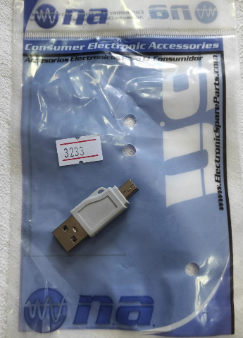 ADAPTADOR USB "A" MACHO A MINI USB 5 PINES MACHO