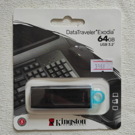 PEN DRIVE 64G KINGSTON DATA TRAVELLER EXODIA USB 3.2