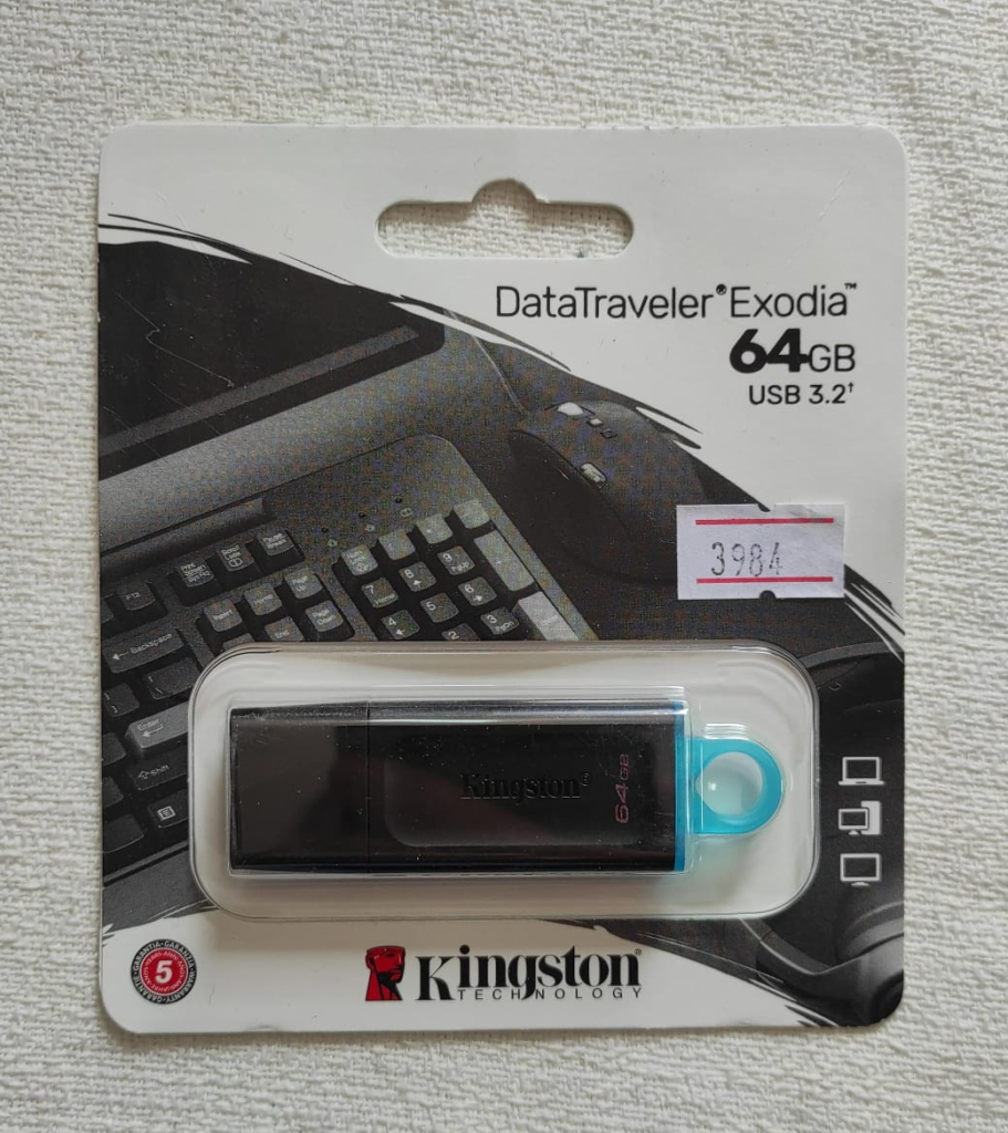 PEN DRIVE 64G KINGSTON DATA TRAVELLER EXODIA USB 3.2