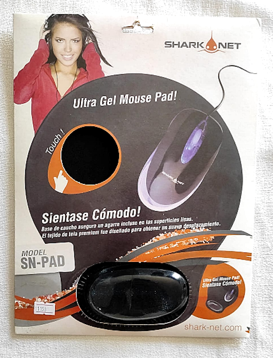 MOUSE PAD ULTRAGEL CON APOYO DE MUÑECA SN-PAD SHARK-NET