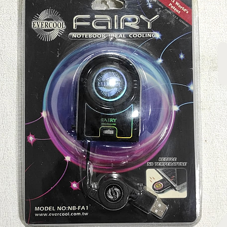 COOLER EVECOOL FAIRY NB-FA1 PARA RANURA LATERAL DE NOTEBOOK