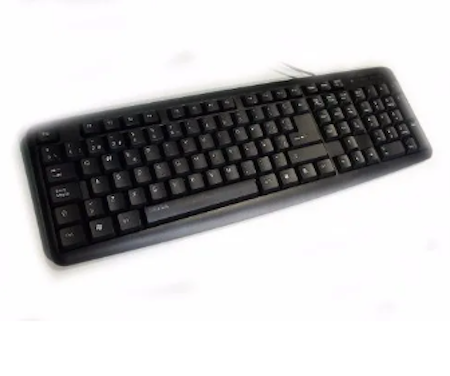 TECLADO SEISA DN-216 CONEXIÓN PS2 - SISTEMA RESISTENTE A SALPICADURAS DE LÍQUIDOS