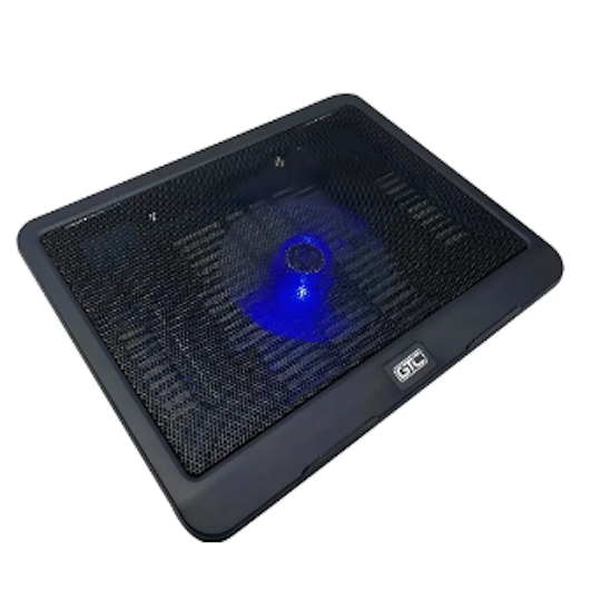 COOLING PAD PARA NOTEBOOK CPG-013 17" - 1500RMP - REJILLA METÁLICA SUPERIOR - COOLER 14CM, PUERTO USB Y LED AZUL - Imagen 4